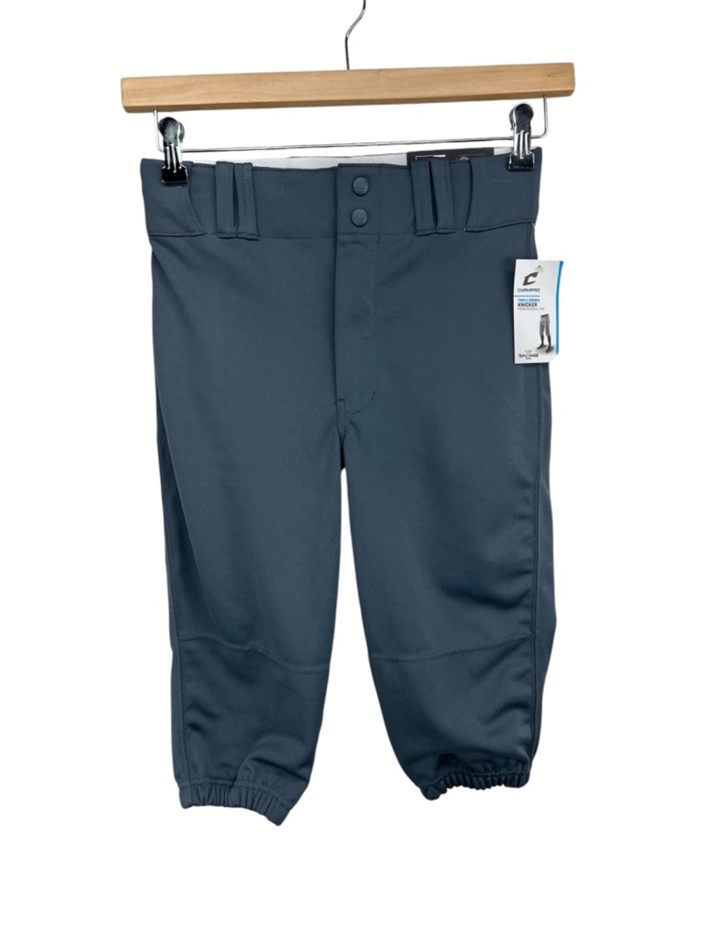 Champro Dark Gray Baseball Pant Knicker Style Youth Size Large